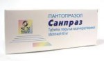 Санпраз, таблетки кишечнорастворимые покрытые пленочной оболочкой 40 мг 10 шт